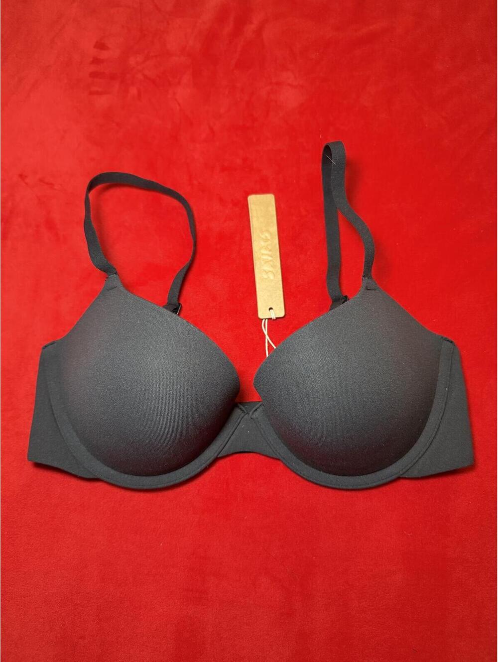 Skims Fits Everybody Push Up Demi Bra Color ONYX Size 32B